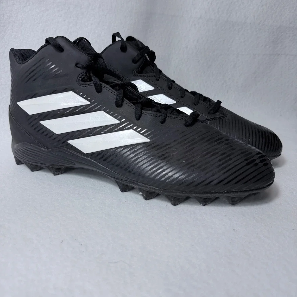 Adidas Freak Mid MD Football Cleats Mens 11.5 Black White BB7688 Mid Top Shoes